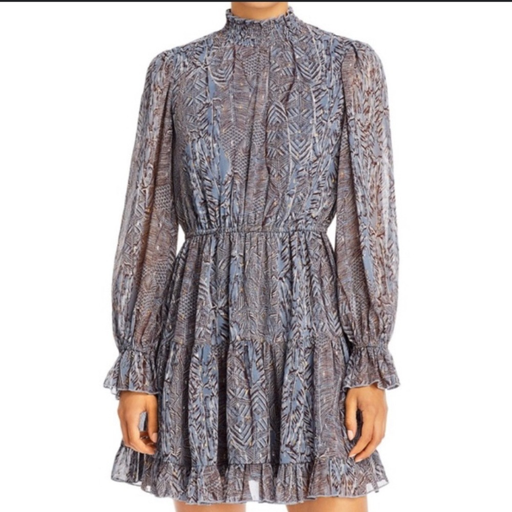 Bloomingdales AQUA mock neck dress